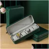 Jewelry Stand Pu Leather Watch Box Practical Watches Display Case Storage Organizer With Lockzipper For Women Men Gift Supplies 23051 Dh8Rv