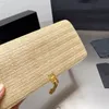 Projektant luksusowa torebka nowa letnia chłodna luksusowa moda bambusowa plaża tkana portfel imprezowy prezent dla dyplomów damskich portfela dla mężczyzn