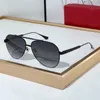 Alta versão borboleta designer óculos de sol moldura de metal preto ponte dupla lentes ovais marinha condução proteção de moda UV mens luxo com caixa CT0038S presente especial