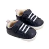 First Walkers BeQeuewll Baby Boys Girls Crib Shoes Cute Leather Sneakers Non-Slip Rubber Sole Infant For 0-18 Months