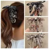 Hair Clips Bowknot Bow Banana Clip Sweet Korean Style Vertical Headdress Hairpin Women