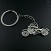 Keychains 10PCS Zinc Alloy Motorcycle Keychain Charm Car Key Ring Holder Metal Keyfobs For Bag Keyring Creative Jewelry Gift J016