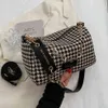 Bolsas de ombro Bolso Cruzado Cadena Pequea De Pata Para Mujer Bandolera Tela Lana Diseador Lujo Marca Invierno 2022 1215308B