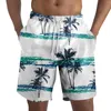 Shorts pour hommes Tropics Y2K Pantalons de plage Hommes 3D Imprimé Surf Board Summer Hawaii Maillot de bain Maillot de bain Cool