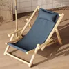 Modern Nordic Wooden Recliner Floor Chair for Luxury Outdoor Living - Portable and Unique Minimalist Design for a Stylish Escritorio Nook