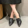 Dress Shoes British Style Pointed Toe High Heels Women Spring Stiletto Slip-On Fashion For Outdoor Office Comfortable Work