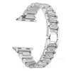 Designer rostfritt stål Watch Strap Diamond Rhinestone Metal Band för Apple Watch Ultra 8 7 6 5 4 Bling Ersättning Watchband Armband Iwatch Series Accessories 49 4