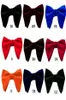 Cravates de cou Hommes Velours Vintage Double Couche Pré-Tied À La Main Noeud Papillon Glitter Couleur Unie Tuxedo Grande Longueur Réglable Surdimensionnée Ne9472414