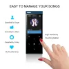 Oyuncular Benjie Yepyeni Bluetooth 5.0 MP3 çalar, hoparlör metal gövdesi 1.8 inç ekran Kayıpsız Ses Müzik Oyuncusu