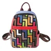 Модная женская сумка, красочный рюкзак на плечо, повседневная женская сумка в стиле ретро 030124a