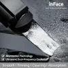 Innehavare Inface Xiaomi Original Ultrasonic Face Scrubber Massager för ansiktsvibratorer Jon Ultraljud rengöring Skinvård Peeling Hine