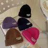 Berets Kids Wool Hat Koreańska etykieta z literą