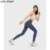 Lu Lu Align Pant Yoga Womens Outdoor Jogging Roupas de cintura alta Calças de treinamento Calças esportivas Mulher Ginásio Leggings Esportivos Limão Treino Gry LL