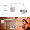 Équipement SPA Sauna Aromathérapie Bol d'huile Vapeur Bol de Sauna en Acier Inoxydable Tasse d'arôme Huile Essentielle Pot Chauffant Salle de Sauna Accès Nécessaire