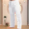Men's Pants Casual Cotton Linen Men Trousers Solid Color Slim Fit Spring Autumn High Quality Classic Business For