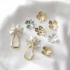 Jewelry New Style 40pcs/lot Cartoon Flowers/petal Shape Copper Floating Locket Charms Diy Jewelry Earring/garment/hair Accessory