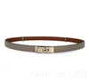 Smooth designer belt leather solid color thin belts simple calfskin leather ordinary cinture material creative stylish womens luxury belts fashionable YD013 C4