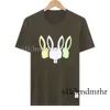 Psychos Bunnys Rabbity Summer Casual T Shirt Mens Womens Szkielet Rabbit 2024 Nowy projekt multi stylowy designer mody Para krótkiego rękawa rozmiar 961