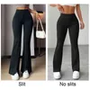 Women's Pants Capris 2023 nouveaux Leggings évasés pantalons de Yoga femmes taille haute pantalons à jambes larges femmes sport sport pantalon évasé noir grande taille pantalon de danse