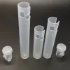 Tubes en verre en plastique de cylindre de logo personnalisé emballant l'étiquette d'OEM pour l'emballage de tube couleurs UV très brillantes estampage à chaud vide ZZ