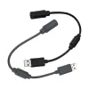 Кабели USB-кабель-адаптер, замена шнура для проводного игрового контроллера Xbox 360, аксессуары, преобразователь подключения