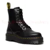 Doc Womens Designer Boots Platform Martin Boot Onkle High Chelsea OG Original 1460 Pascal Vintage Leather Nappa Woman Dr Airwair Classic 8 عيون الجوارب المتسكع