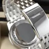 Montres à mouvement mécanique automatique pour hommes, cadran 41mm, verre saphir, bracelet en acier inoxydable, grand cadran u1