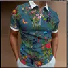 Men's Polos 2024 Polo Shirt Short-sleeved Summer Business Casual Top Men Shirts