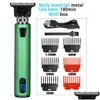 Hair Trimmer T9 Electric Clipper dla mężczyzn Cut do ładowania golarki broda fryzjer cuett hine dostawa dhtqu