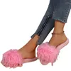 Pantofole in pelle scamosciata inverno moderno 2024 piatto di alta qualità con scarpe da donna poco profonde peluche solido adulto sexy da donna