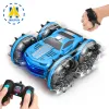 Cars 2in1 RC Car 2.4GHz Remote Control Boat Waterproof Radio Controlled Stunt Car 4WD Vehicle All Terrain Beach Pool Toys for Boys