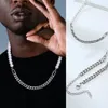 Collana girocollo con perle cubane Hiphop da metà 7 mm Miami e collana girocollo con perle da metà 8 mm per uomo e donna in gioielli in acciaio inossidabileQ0115166M