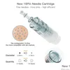 문신 니들 박사 펜 M8 바늘 카트리지 전기 데마 롤링 총검 카트리지 11 16 36 문신 마이크로 피부 니들 링 팁 스탬프 220 DH1NM