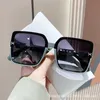 Original 1to1 Net red box sunglasses for womens new high-end sense H-home street photo UV resistant travel driving 848 RHQG
