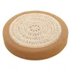 Pillow Hand-woven Floor Yoga Mat Seat Padded Eco-friendly Skin-friendly No Odor Sitting For Room