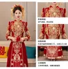 Etnische Kleding 2024 Traditionele Chinese Trouwjurken Vrouwen Oosterse Staande Kraag Kwastjes Geborduurd Tang Pak