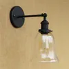 Wandleuchte im Loft-Stil, Glas-Lampenschirm, Wandleuchte, Edison-Industrie-Vintage-Leuchten, Retro-Heimbeleuchtung, Wandlampe