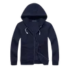 Jaqueta de pólo masculino Hoodies e moletons com moletom de moletom de moletom outono, casual sólido com um pullover de zíper com zíper do capuz de qualidade de roupa de vestuário Co8308059