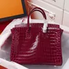 10A Tasche Designer Taschen Damen Handtasche Luxus Schultertasche Mode Echtes Leder Krokodilmuster große Kapazität Tragbare Tasche