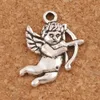 Cupid Angel Charms Wisends 100pcs Lot Antique Silver Biżuter