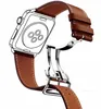 Дизайнерская новая модная застежка-бабочка Кожаный ремешок для серии Apple Watch Ultra87654321 40 мм 42 мм 38 мм 44 мм Ремешок для iwatch 41 45 49 мм Аксессуары дизайнерOC8QOC8Q