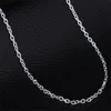 Collier chaîne en argent Sterling 925, mode hommes/femmes, bijoux à bricoler soi-même, chaîne Rolo 1mm, collier 16 18 20 22 24 pouces