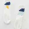 Sokken Kacakid 10 paren/set kniehoge babysokjes herfst winter jongen meisje regen wolk katoen warmer sokken antislip babyn sokken gratis verzending