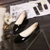 Casual Shoes PU Patent Leather Woman Single Shallow Round Tow Spring Autumn Ballet Flats Contracted Big Sizeisd34