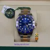 Vgl. Roless Swiss Machinery berühmte Luxus Uhr Neue Submariner 41 mm goldblau Geister Automatische mechanische Herren mit Originalbox