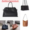 Margaux15 jesień/zima Wyłącznie The Row torebka luksusowy NYC Minimalist Soft Suede Tote | Park Margaux oryginalna skóra przestronna eleganckie osoby dojeżdżające do pracy