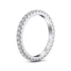 AEW solide 14K 585 or blanc 1 2ctw 2mm DF couleur bague de mariage pour femmes dames bague 210310275K