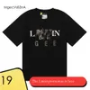 Lanvin Gallerys Dept Men's T-Shirts GAL LAVIN Shirt Mens Designer T Shirt Casual Womens Tees Hand-Painted Ink Splash 103