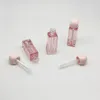 Tube de brillant à lèvres rose vide de 3ml, bouteille de rouge à lèvres liquide Portable, bouteille de brillant à lèvres UV transparent cosmétique, Tubes de brillant à lèvres