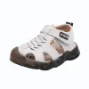 Outdoor Babyschuhe Sommer Kleinkind Jungen Sandalen Leder Weiche Sohle Vorkader lässige Strandschuhe für Kinder Sport Sandal 04 Jahre Kinder